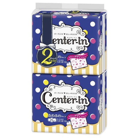 Center in Sofy Fluffy Cotton 29cm Wing - 2packs x 10 pads