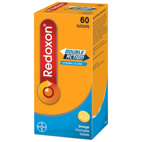 Redoxon Double Action Vitamin C & Zinc - 60 Orange Chewable Tablets