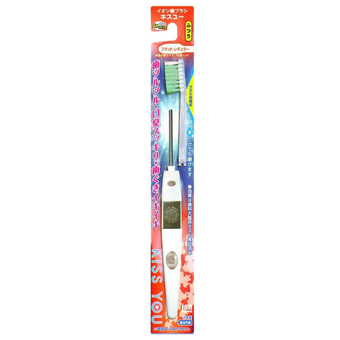 Kiss You Ionic Regular Flat Toothbrush (Medium)