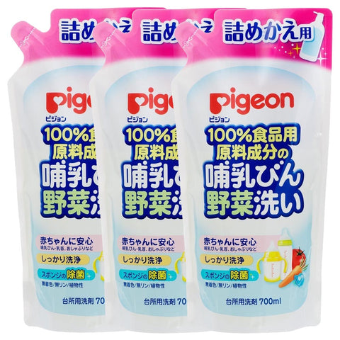 Pigeon Vegetable And Milk Bottle Cleaner Refill 3 x 700ml