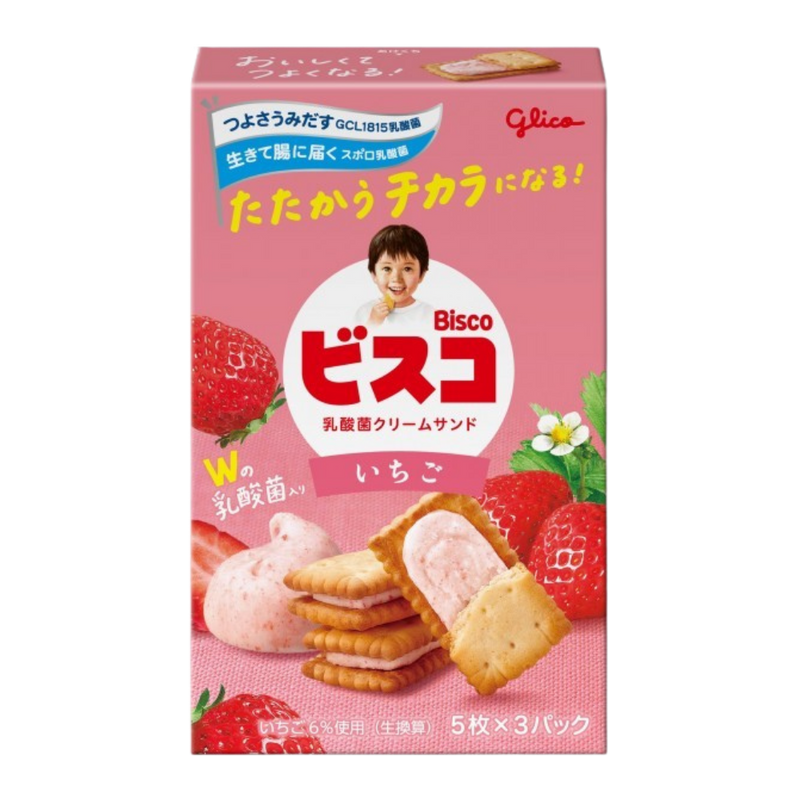 Glico Bisco Strawberry 15s