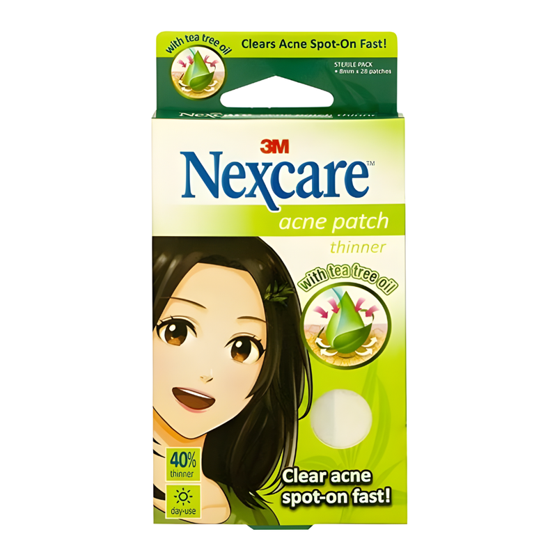 3M Nexcare Acne Patch Tea Tree Oil Thinner 28 Patches