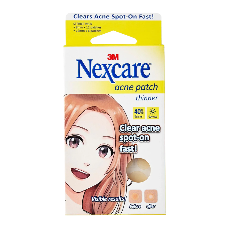 3M Nexcare Acne Patch Thinner 18 Patches