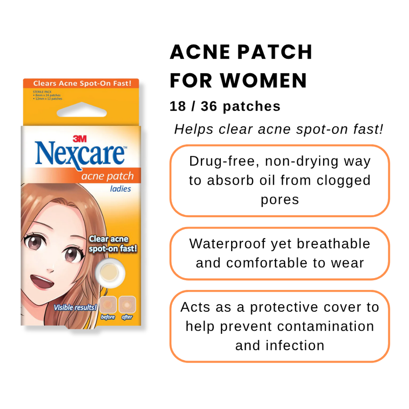 3M Nexcare Acne Patch Ladies 18 / 36 Patches