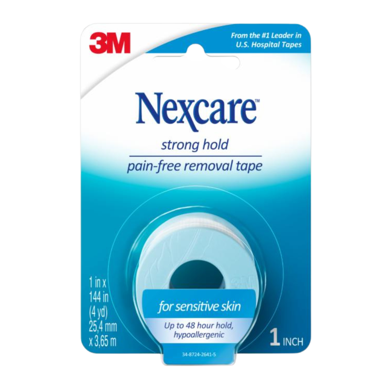 3M Nexcare Strong Hold Pain-Free Removal Tape 1 Inch