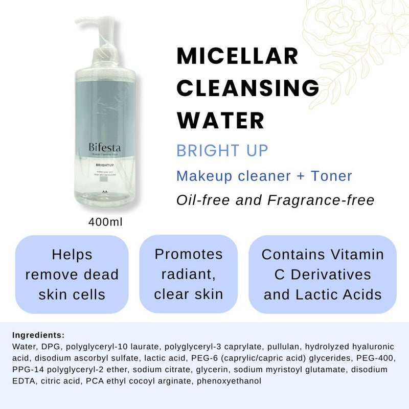 Bifesta Micellar Cleansing Water Bright Up 400ml