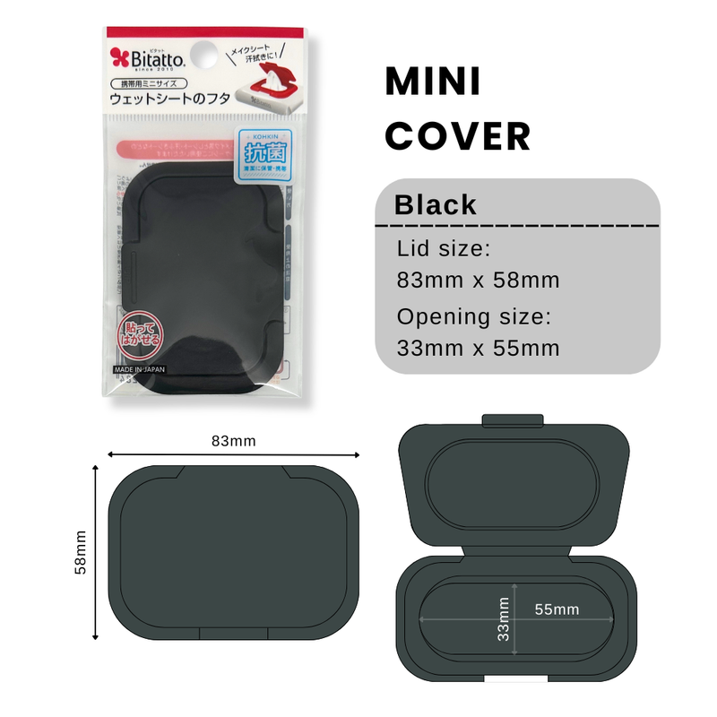 Bitatto Mini Black Wipes Cover