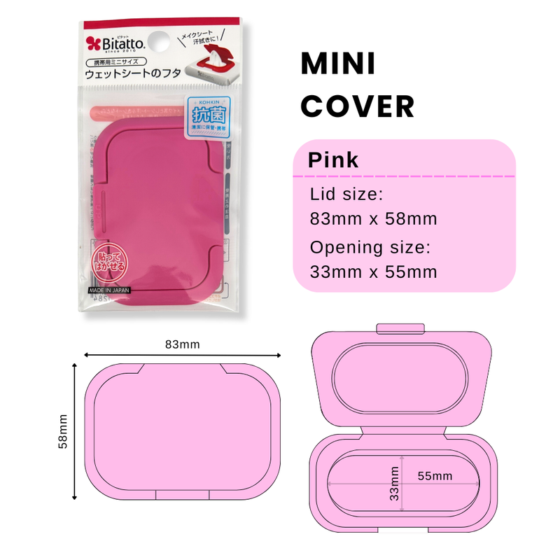 Bitatto Mini Pink Wipes Cover