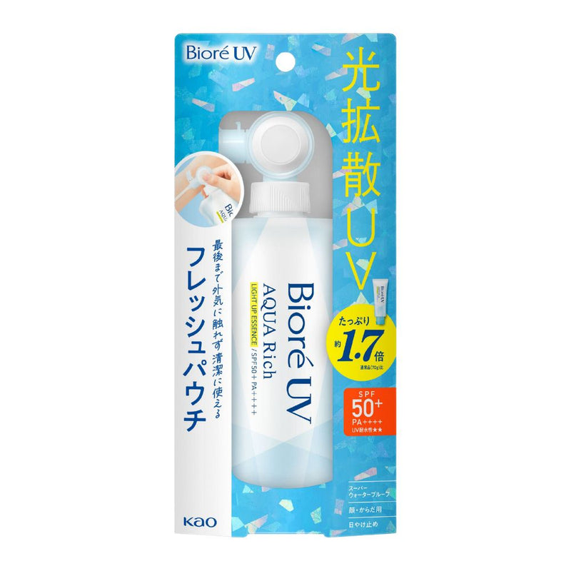 Biore UV Aqua Rich Light Up Essence SPF 50+ Sunblock Pouch Type 120g