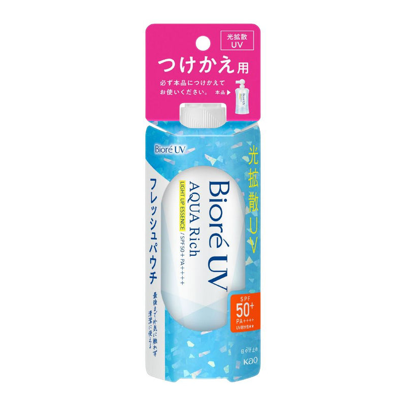 Biore UV Aqua Rich Light Up Essence SPF 50+ Sunblock Pouch Type Refill 120g