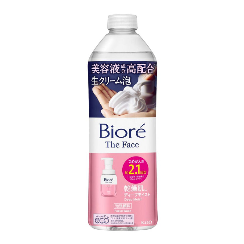Biore THE FACE Instant Foaming Wash Deep Moist Refill 340ml
