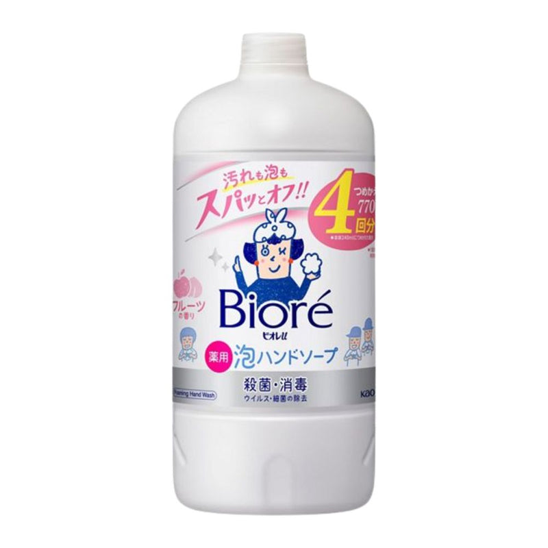 Biore U Foaming Hand Wash Apple Peach Scent Refill 770ml