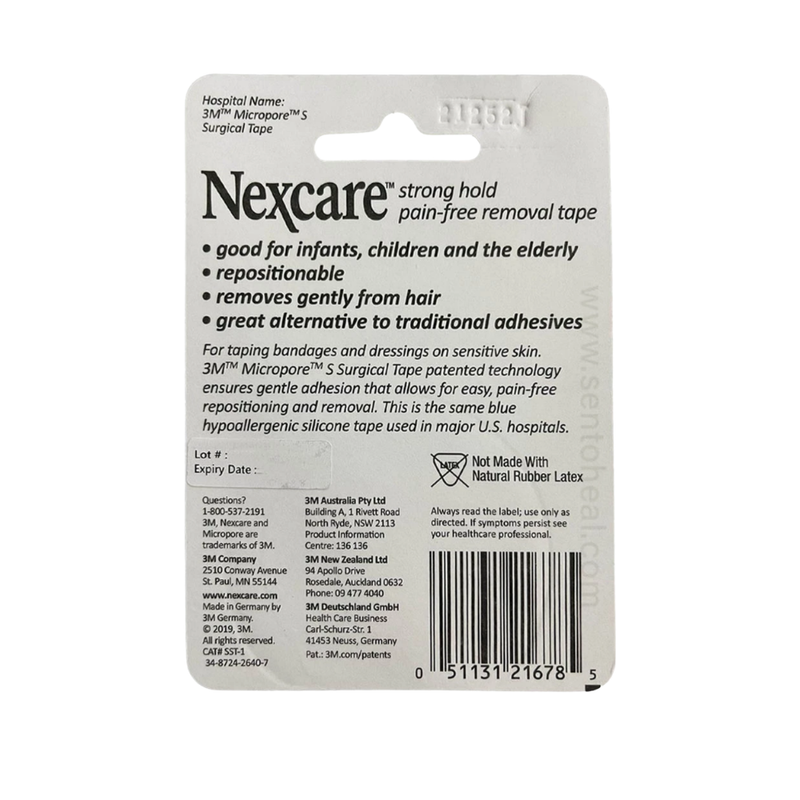 3M Nexcare Strong Hold Pain-Free Removal Tape 1 Inch