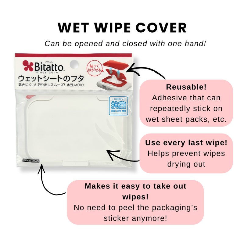 Bitatto Plus Grey White Wipes Cover