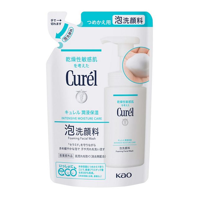 Kao Curél Foaming Face Wash Moisture Care Refill 130ml