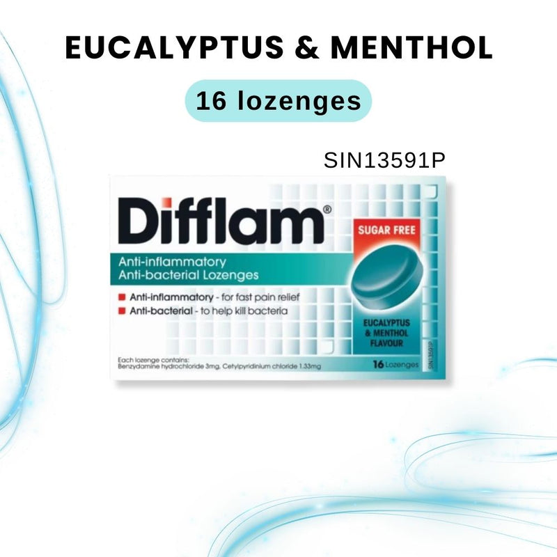 Difflam Lozenges Eucalyptus & Menthol 16s