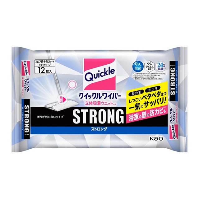 Kao Magiclean Quickle Floor Wet Wipes 24s - Strong