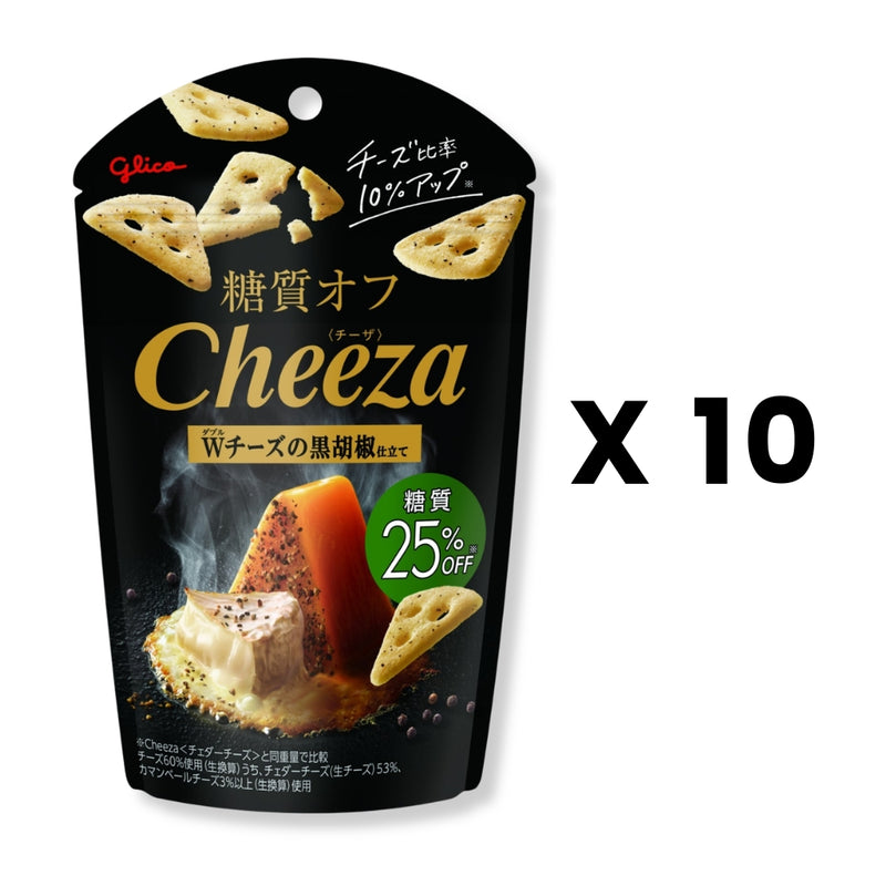 Glico Cheeza Cheese Black Pepper 10 packs