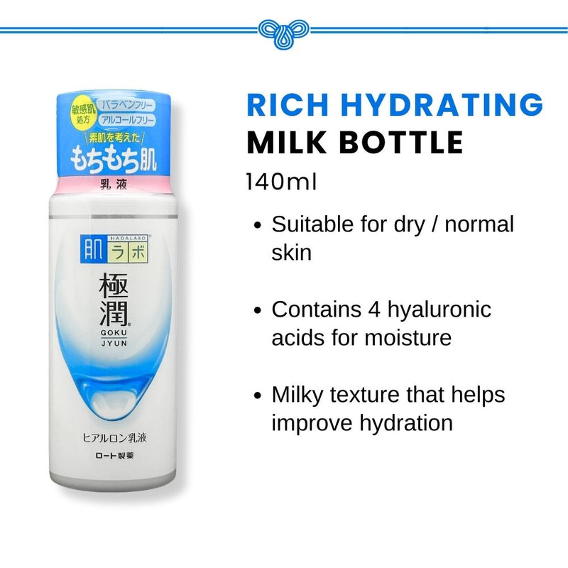 Hada Labo Gokujyun Rich Milk 140ml