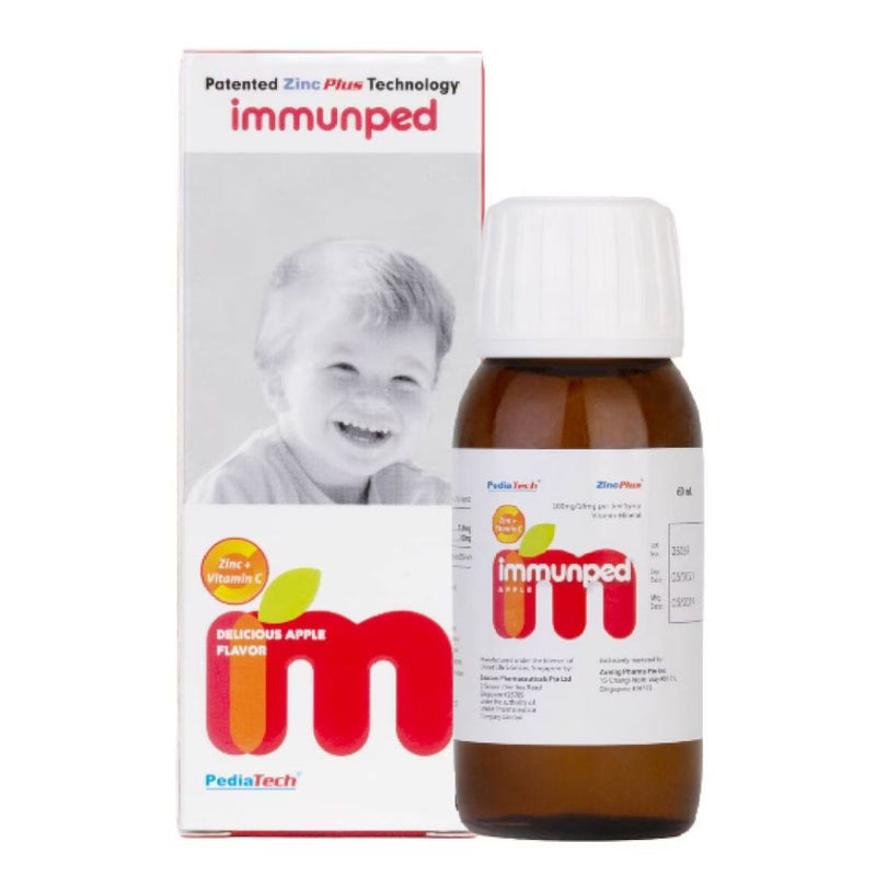 Immunped Vitamin C & Zinc Syrup for Children 60ml / 100ml