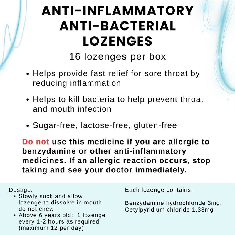Difflam Lozenges Eucalyptus & Menthol 16s