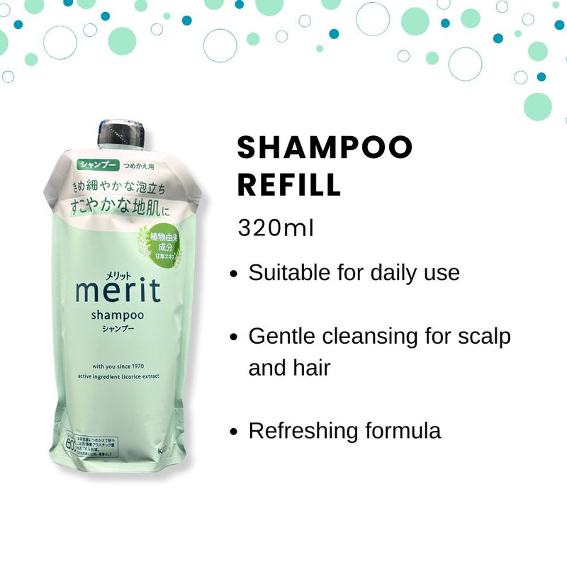 Kao Merit Family Shampoo Refill 320ml