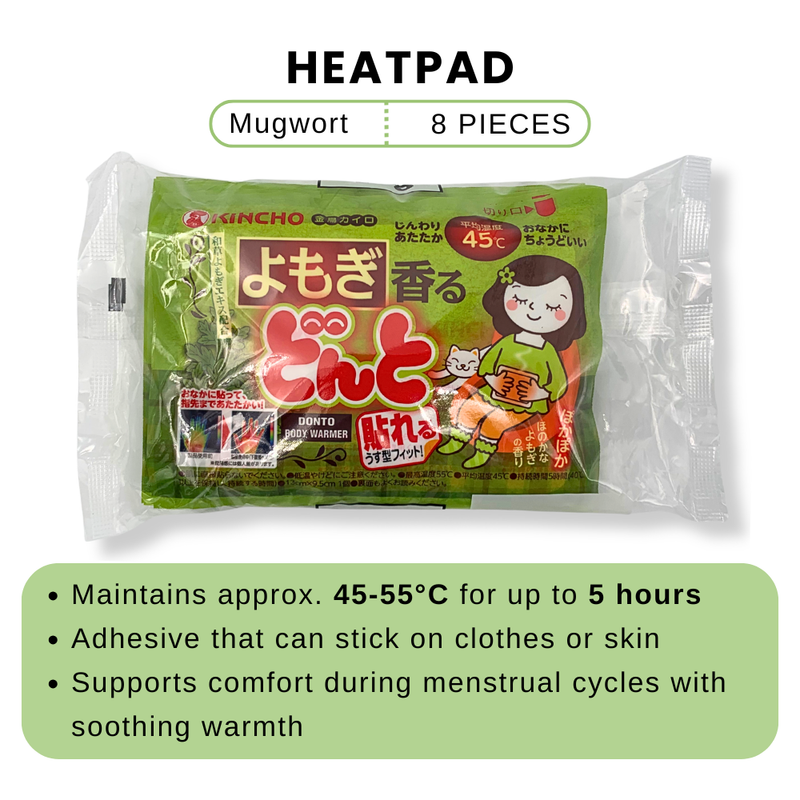 Kincho Mugwort Heat Pads 8pcs