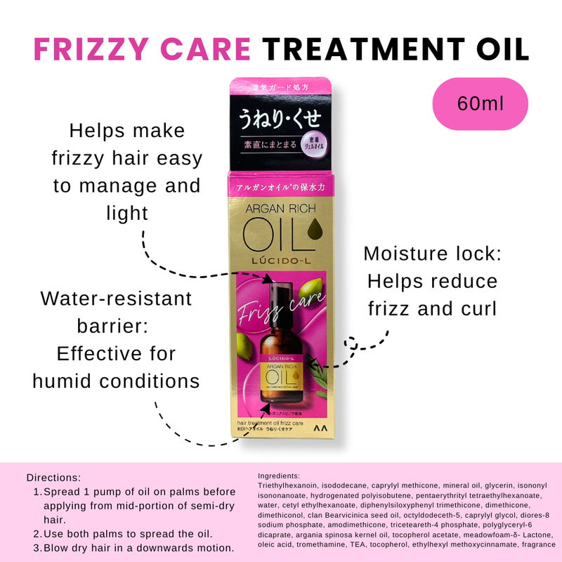 Lucido-L Argan Rich Frizzy Care Treatment Oil 60ml