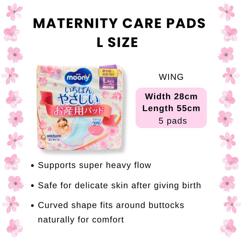 Moony The Gentlest Maternity Care Pads Size L