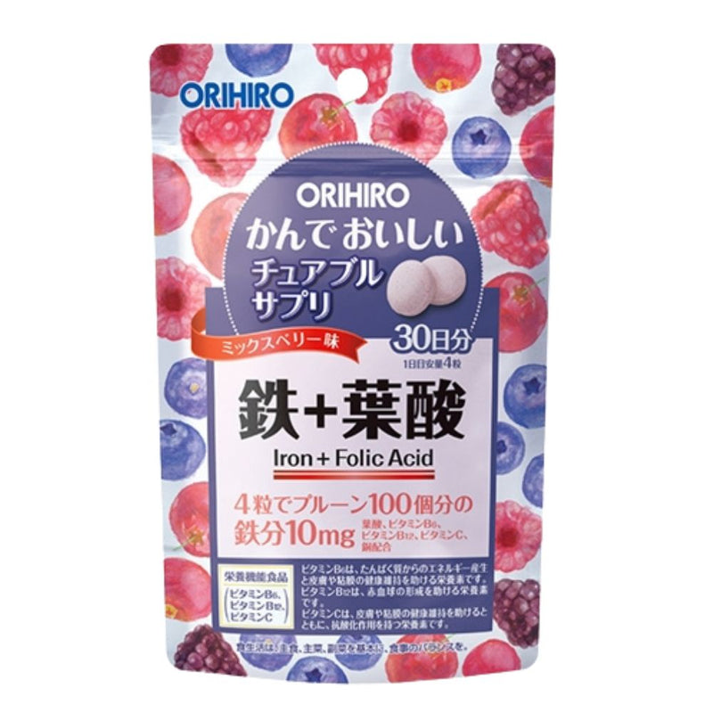 Orihiro Chewable Iron Supplement 30 Days