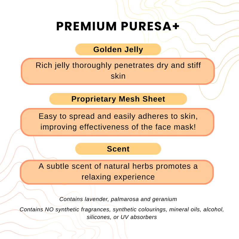 Utena Premium Puresa Collagen Face Mask 3s