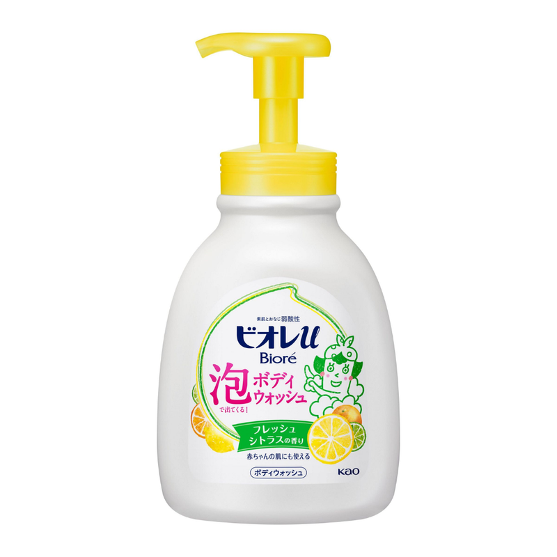 Biore U Foaming Body Wash Citrus Pump 600ml