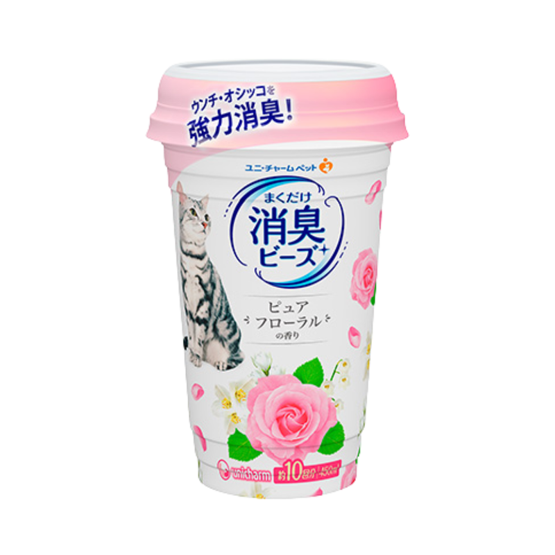 Unicharm Pet Deodorant Beads Pure Floral Scent 450ml