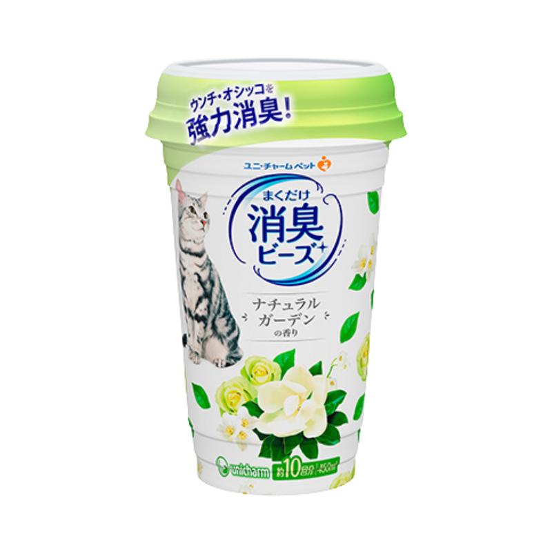 Unicharm Pet Deodorant Beads Natural Garden Scent 450ml