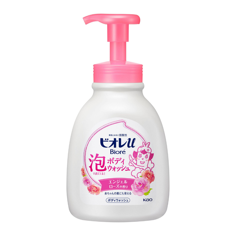 Biore U Foaming Body Wash Rose Pump 600ml