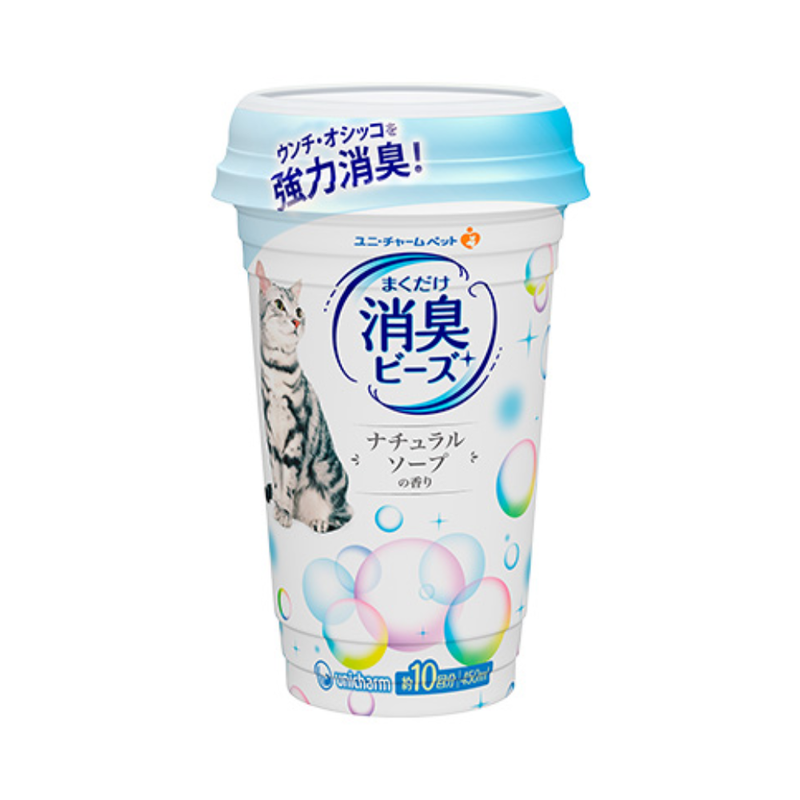 Unicharm Pet Deodorant Beads Natural Soap Scent 450ml