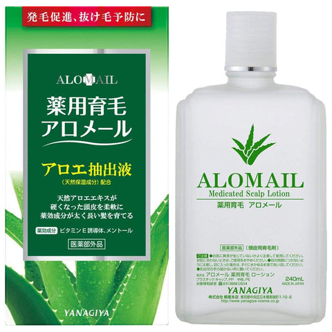 Yanagiya Hair Grower for Scalp - Medicated Hair Growth Alomail 240ml
