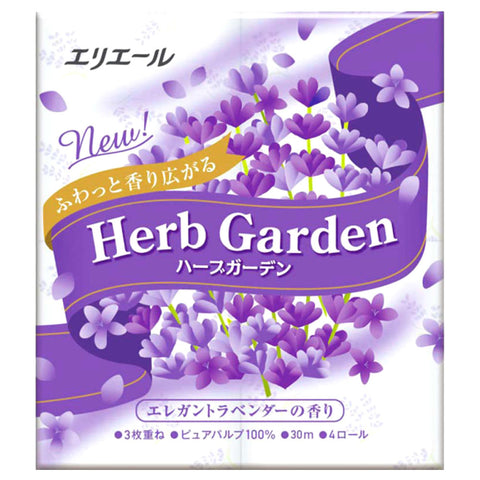Elleair Herb Garden Toilet Paper 4 rolls - Lavender