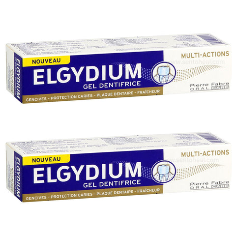 Elgydium Toothpaste Gel Multi-Action 2 x 75ml