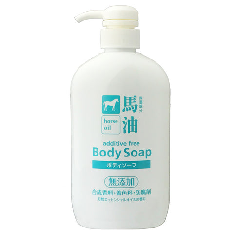 Kumano Horse Oil Additive Free Body Soap Bottle 600ml