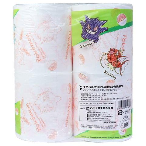 Hayashi Pokemon Toilet Paper 4 rolls