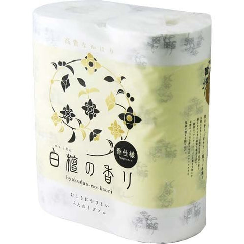 Shikoku Tokushi Premium Toilet Paper Roll 4 rolls - Sandalwood Scented
