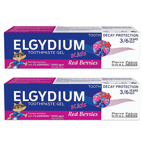 Elgydium Kids (3-6 Years Old) - Red Berries 2 x 50ml